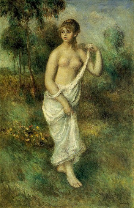 Bather -. Pierre-Auguste Renoir