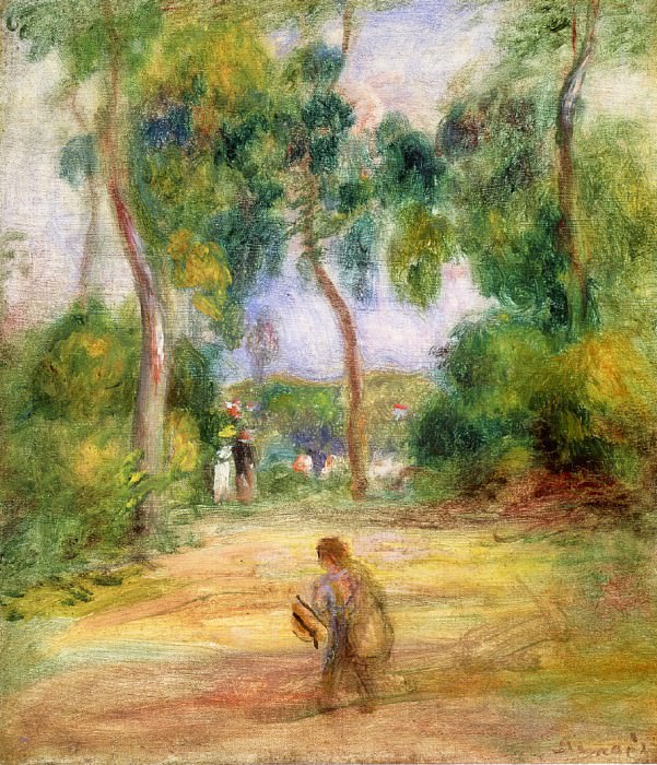 Landscape with Figures. Pierre-Auguste Renoir