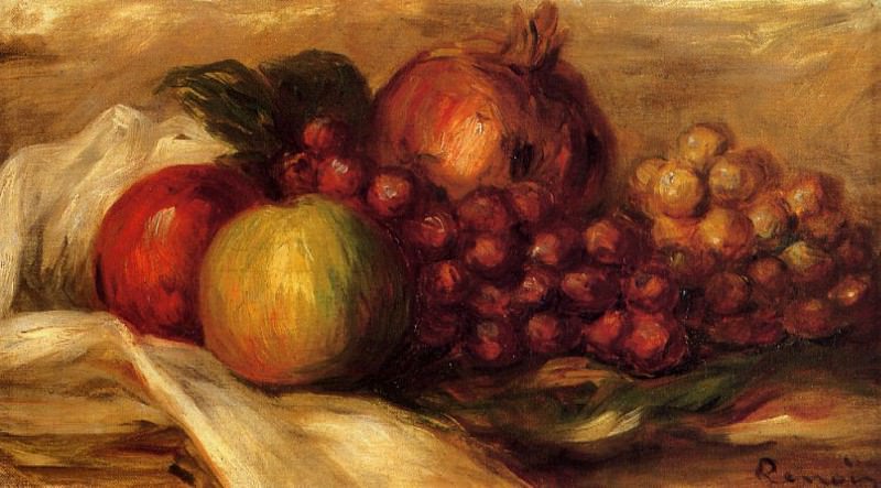Still Life with Fruit. Pierre-Auguste Renoir