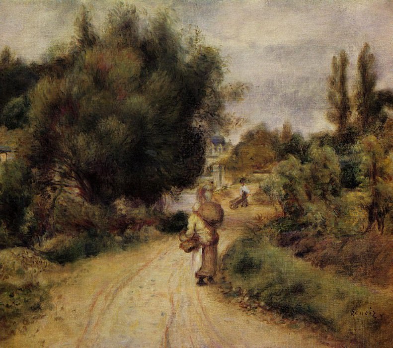 On the Banks of the River - 1875. Pierre-Auguste Renoir