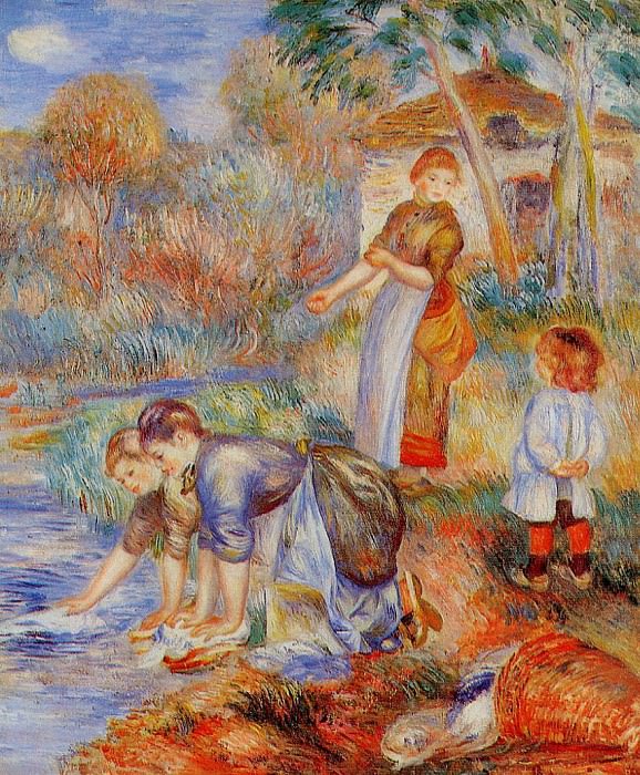 Laundresses - 1888. Pierre-Auguste Renoir