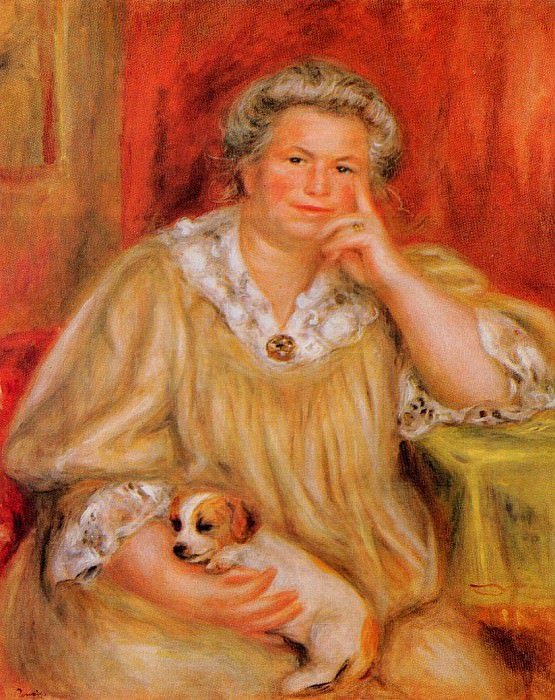 Madame Renoir with Bob. Pierre-Auguste Renoir