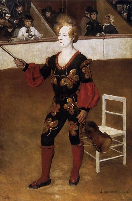 The Clown (also known as James Bollinger Mazutreek). Pierre-Auguste Renoir