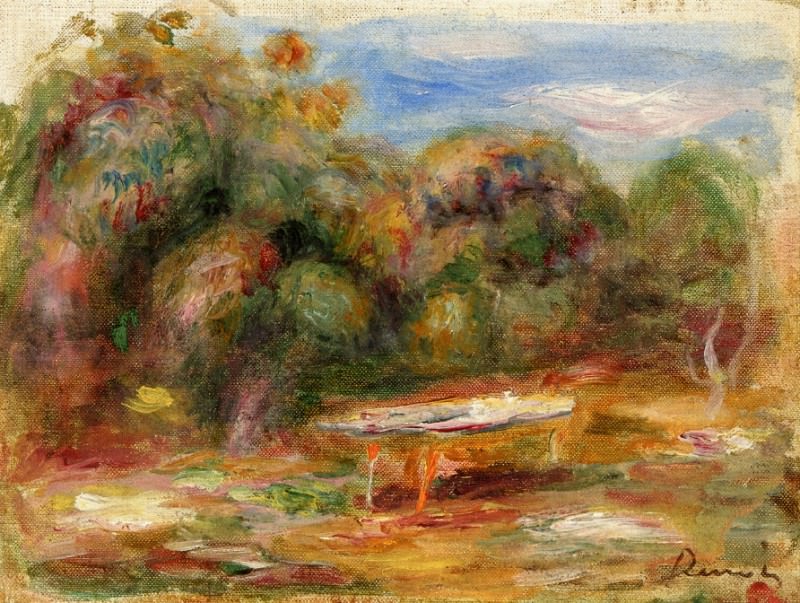In the Garden at Collettes in Cagnes. Pierre-Auguste Renoir
