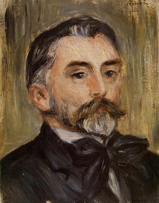 Portrait of Stephane Mallarme - 1892. Pierre-Auguste Renoir