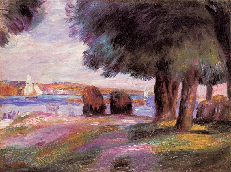 Landscape - 1895. Pierre-Auguste Renoir