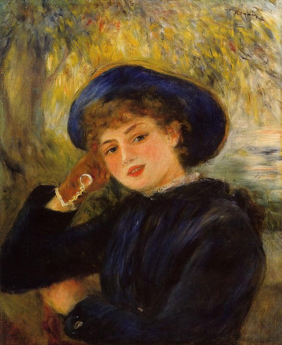 Mademoiselle Demarsy (also known as Woman Leaning on Her Elbow) - 1882. Pierre-Auguste Renoir