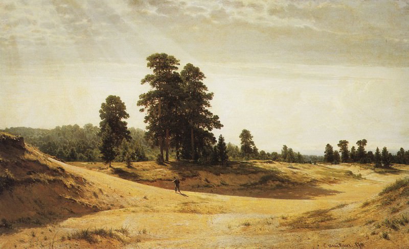 Пески 1887 122х201, Иван Иванович Шишкин