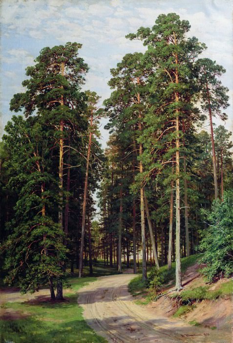 Солнце в лесу 1895 106х71. Иван Иванович Шишкин