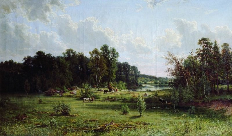 Coppice (Noon). 1872 121h207. Ivan Ivanovich Shishkin