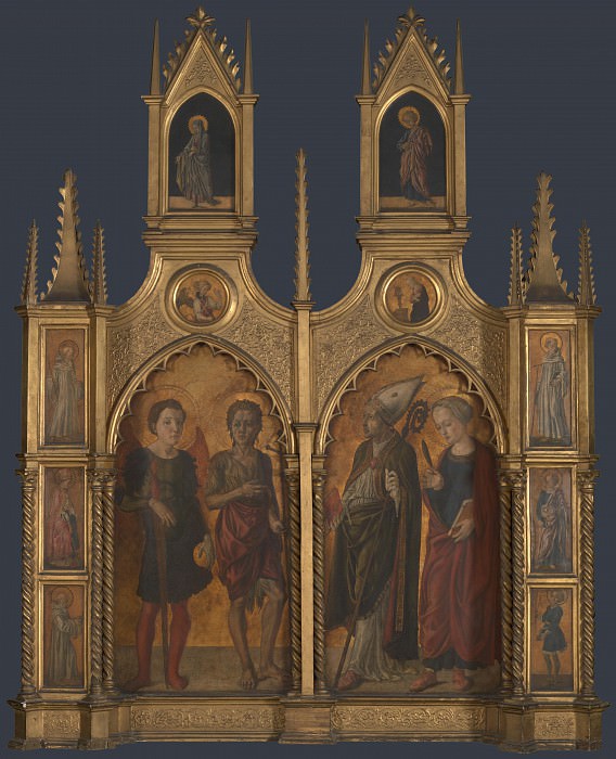 Jacopo di Antonio (Master of Pratovecchio) - Pratovecchio Altarpiece. Part 4 National Gallery UK