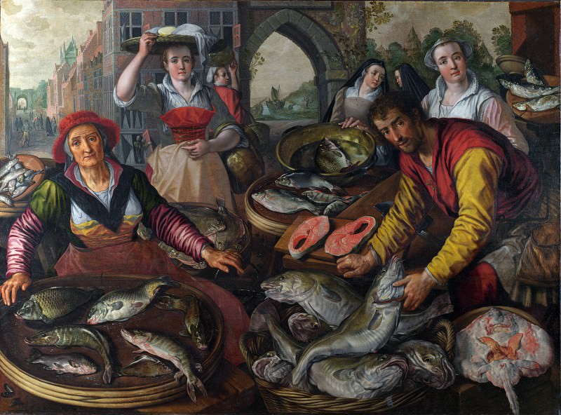 Joachim Beuckelaer - The Four Elements - Water. Part 4 National Gallery UK