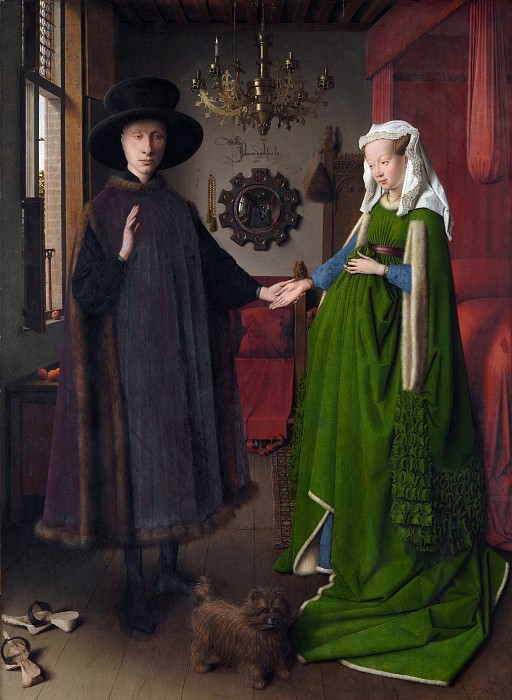 Jan van Eyck - The Arnolfini Portrait. Part 4 National Gallery UK