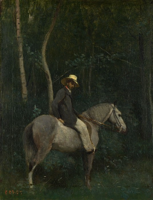 Жан-Батист-Камиль Коро - Месье Пиво верхом на лошади. Часть 4 Национальная галерея