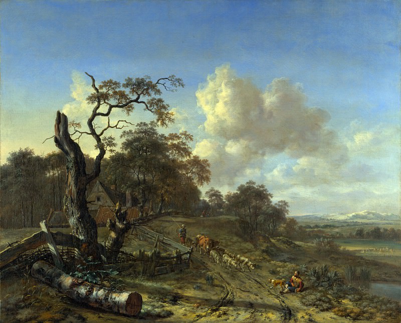 Jan Wijnants - A Landscape with a Dead Tree. Part 4 National Gallery UK