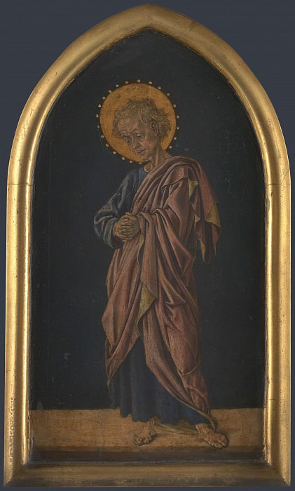 Jacopo di Antonio (Master of Pratovecchio) - Saint John the Evangelist - Altarpiece Pinnacle (right). Part 4 National Gallery UK