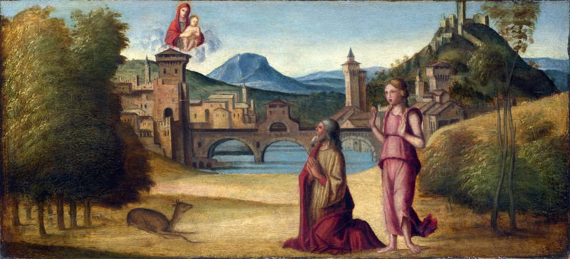 Венецианская школа, ок1500 - Август и сивилла. Часть 4 Национальная галерея