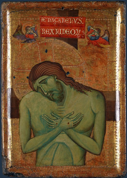 Умбрийская школа, ок 1260 - Умбрийский диптих - Скорбящий Христос. Часть 4 Национальная галерея