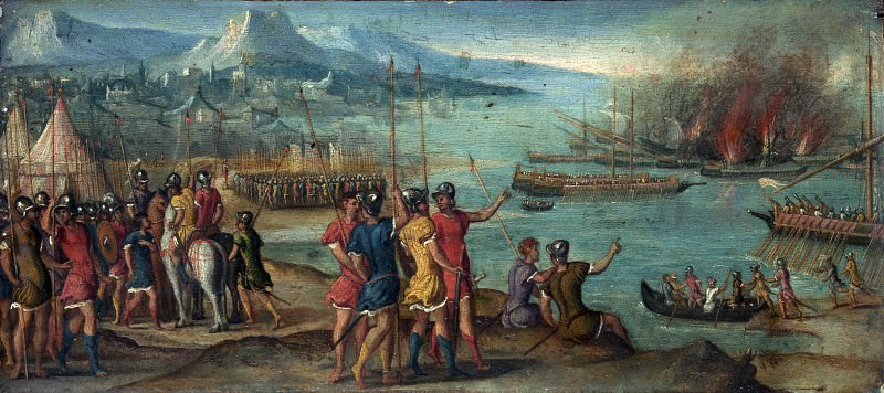 Венецианская школа, ок1580 - Морское сражение. Часть 4 Национальная галерея