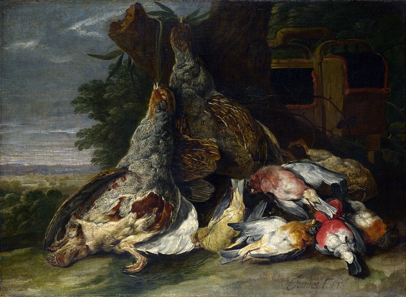 Jan Fyt - Dead Birds in a Landscape. Part 4 National Gallery UK