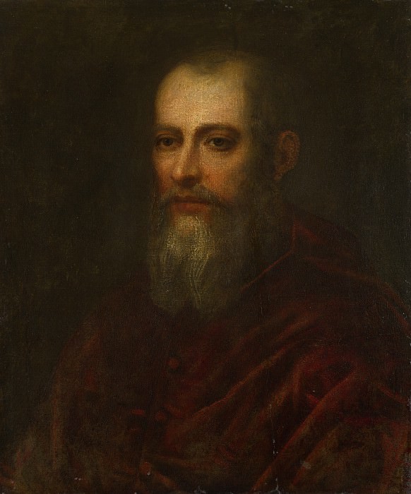 Italian, Venetian – Portrait of a Bearded Cardinal, Part 4 National Gallery UK