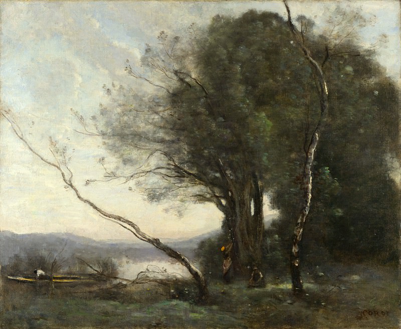 Жан-Батист-Камиль Коро - Наклоненное дерево. Часть 4 Национальная галерея