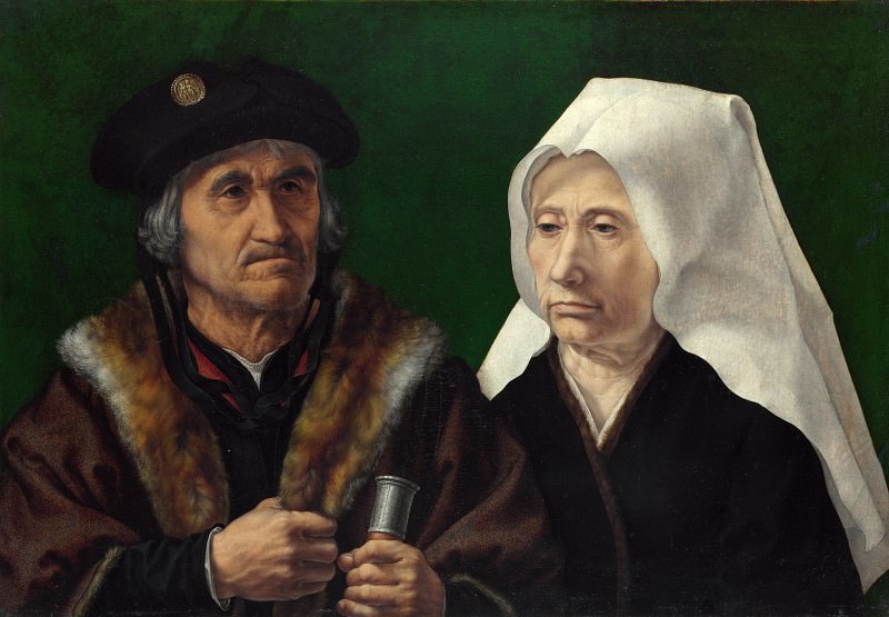 Jan Gossaert - An Elderly Couple. Part 4 National Gallery UK
