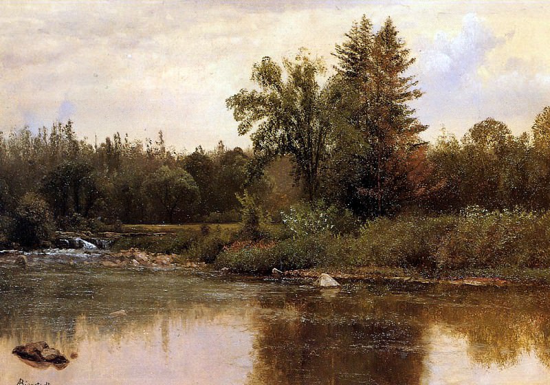 Bierstadt Albert Landscape New Hampshire. Albert Bierstadt