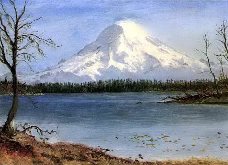 Bierstadt Albert Lake in the Rockies. Albert Bierstadt