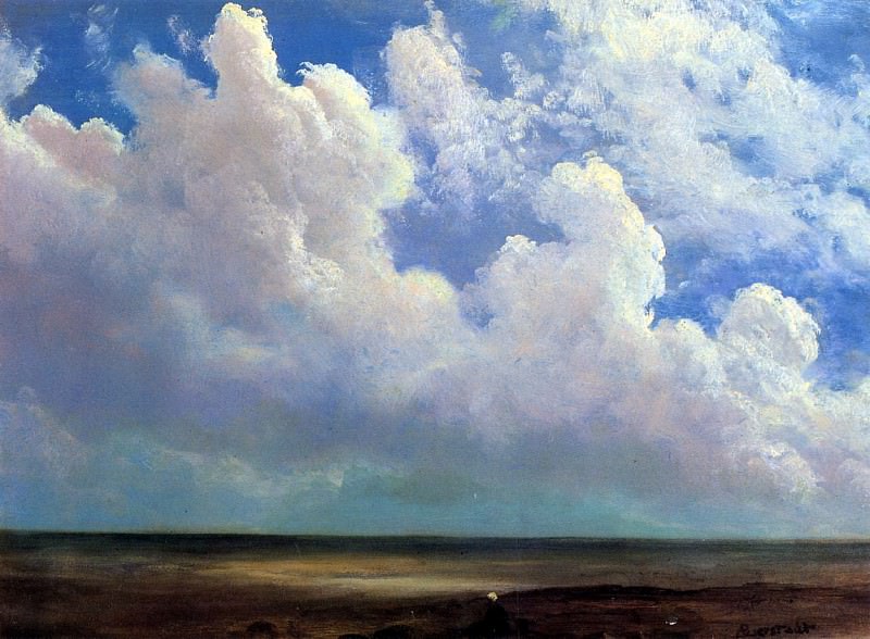 Bierstadt Albert Beach Scene. Albert Bierstadt