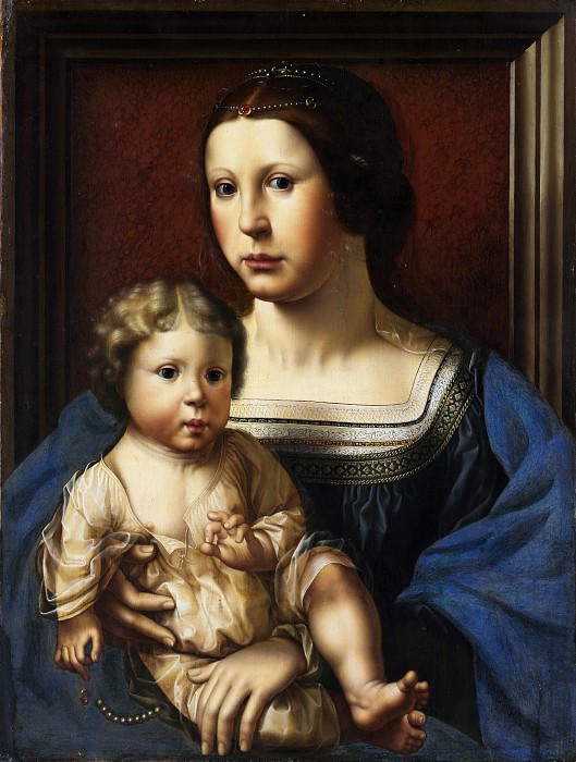Copy after Jan Gossart - Virgin and Child. Metropolitan Museum: part 4