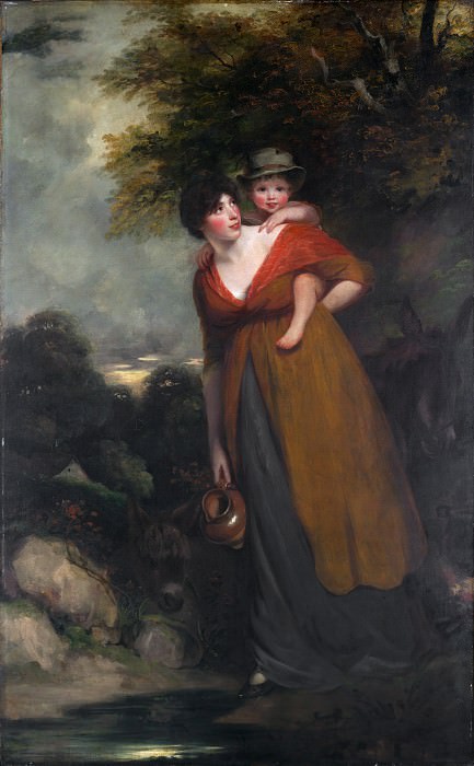 John Hoppner - Mrs. Richard Brinsley Sheridan (Hester Jane Ogle, 1775/76–1817) and Her Son (Charles Brinsley Sheridan, 1796–1843). Metropolitan Museum: part 4