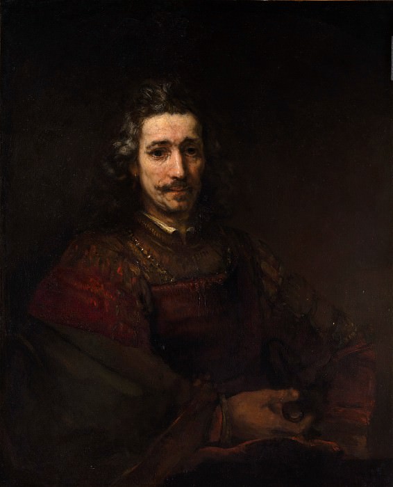 Человек с увеличительным стеклом. Рембрандт Харменс ван Рейн