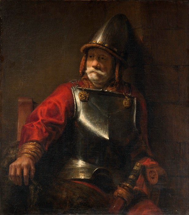 Style of Rembrandt - Man in Armor (Mars?). Metropolitan Museum: part 4
