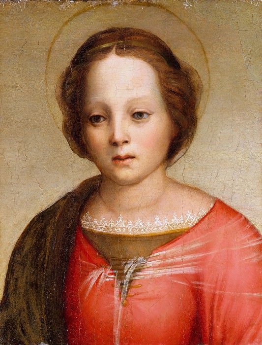 Франчабиджо (Италия, Флоренция 1484-1525) - Голова Мадонны. Музей Метрополитен: часть 4