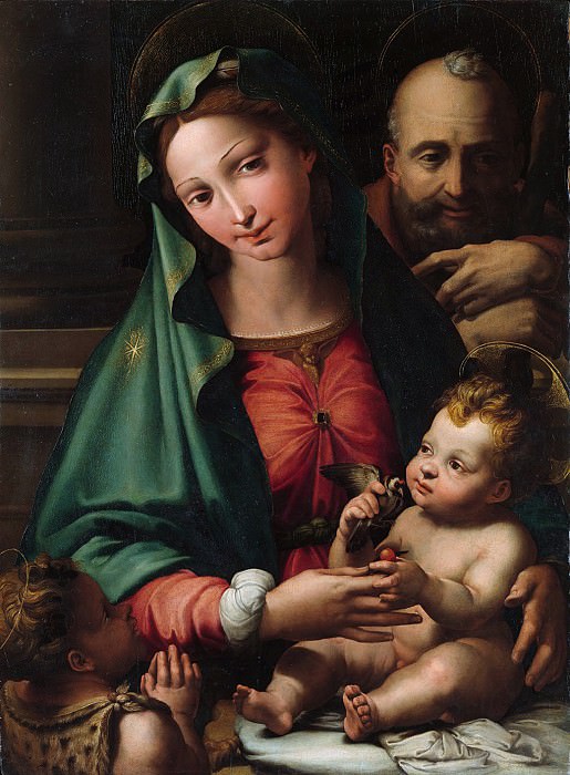 Перино дель Вага (Италия, Флоренция 1501-1547 Рим) - Святое семейство с младенцем святого Иоанна Крестителя. Музей Метрополитен: часть 4
