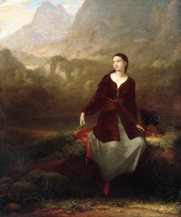 Washington Allston - The Spanish Girl in Reverie. Metropolitan Museum: part 4