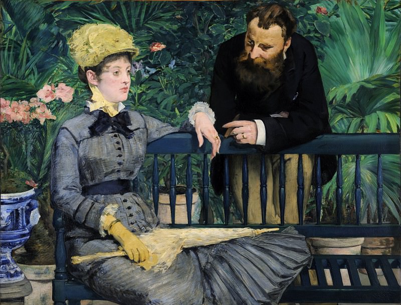 In the Conservatory. Édouard Manet