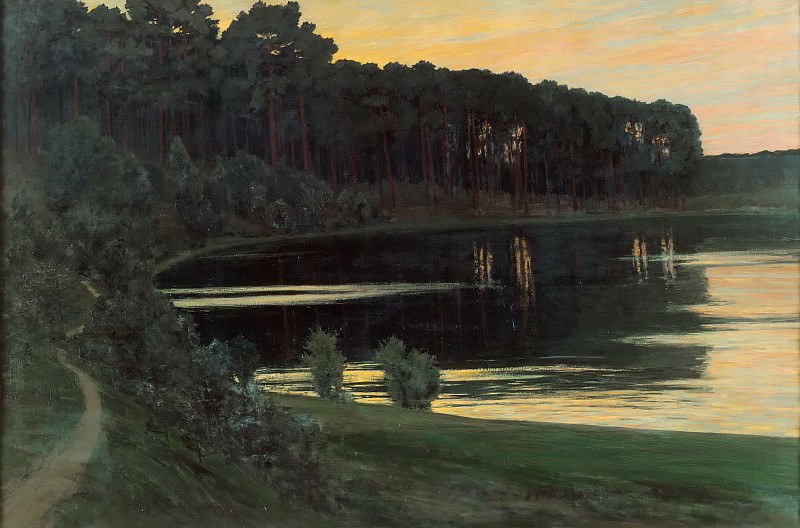 Лейстиков, Вальтер (1865-1908) - Озеро Грюневальд. Старая и Новая Национальные Галереи (Берлин)