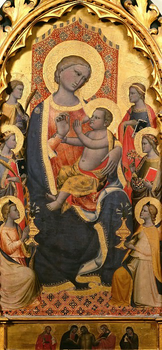 Florentine School - Nursing Madonna and Child with Saints. Musei Vaticani