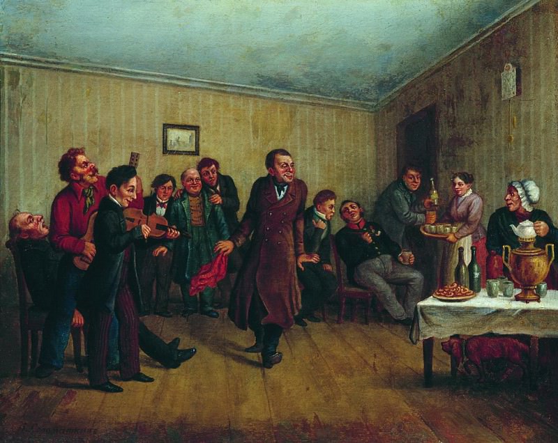 Party at the clerk. Leonid Solomatkin