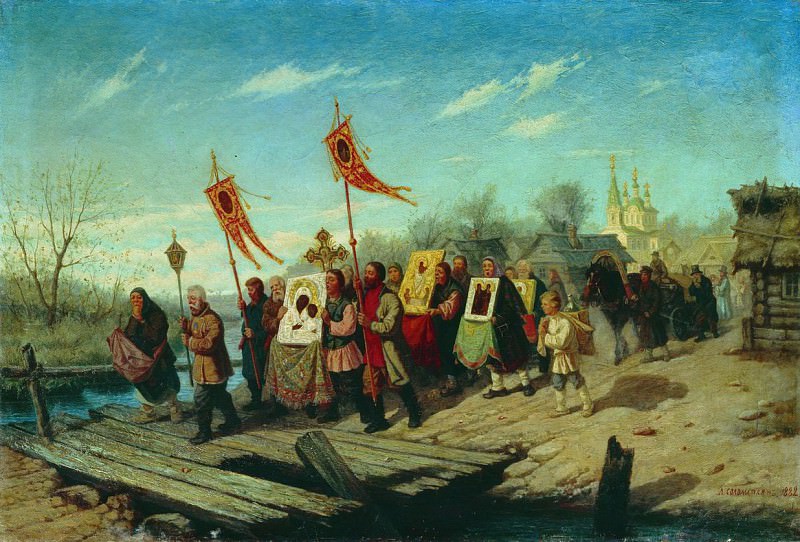 Крестный ход. 1882. Леонид Иванович Соломаткин