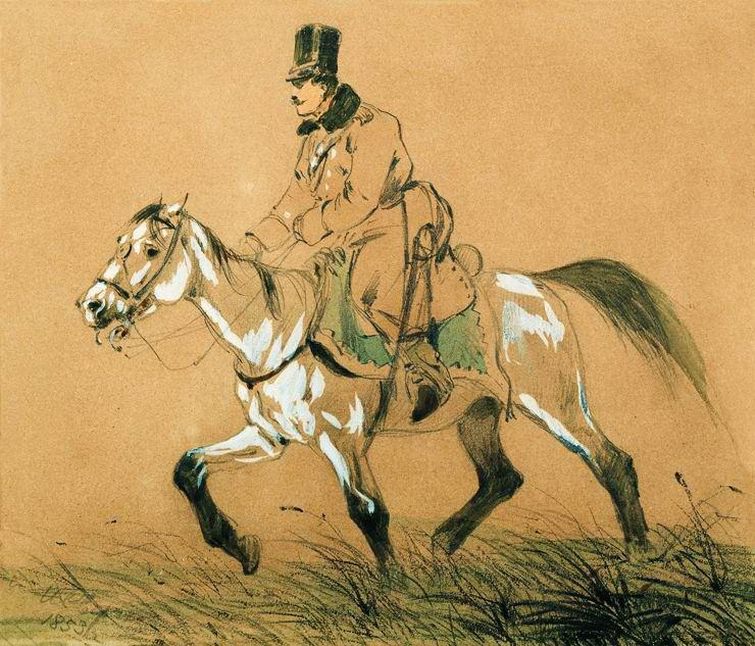 Всадник. 1853. Nikolay Sverchkov