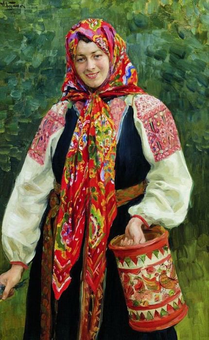 Girl with tues. Ivan Kulikov