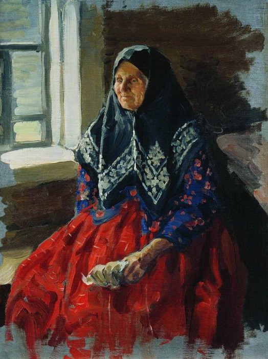 An old woman from Nezhilovka. Ivan Kulikov