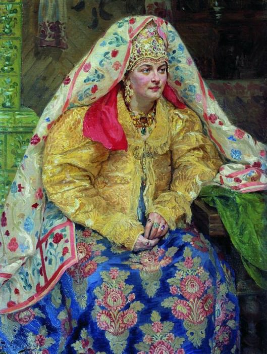 In Russian attire. Ivan Kulikov