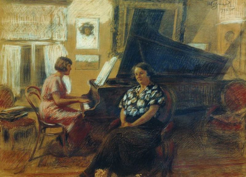 At the piano. Ivan Kulikov