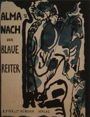 Sketch for the cover of the Blue Rider almanac, final version. Vasily Kandinsky
