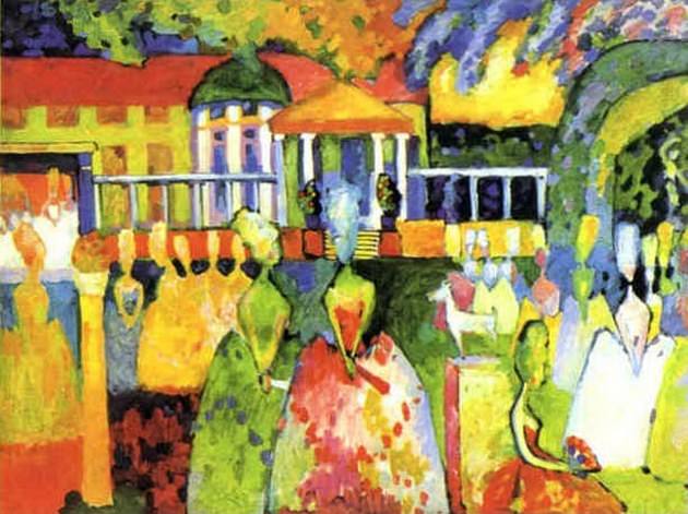 Кринолины. 1909. Vasily Kandinsky