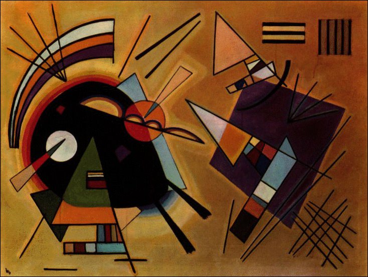 Черное и фиолетовое. 1923. Vasily Kandinsky